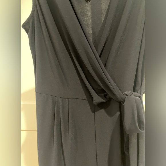 Emma & Michele Navy blue wrap romper - sz Small - Picture 2 of 3